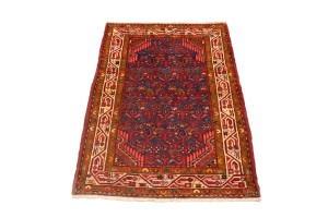 Vintage Purple Tribal 2'9X4'3 Tajabad Persian Rug