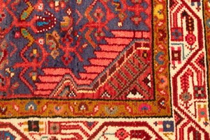 Vintage Purple Tribal 2'9X4'3 Tajabad Persian Rug