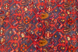 Vintage Purple Tribal 2'9X4'3 Tajabad Persian Rug
