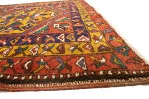Vintage Red Tribal 4X5 Meshkin Goravan Persian Rug