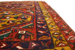 Vintage Red Tribal 4X5 Meshkin Goravan Persian Rug