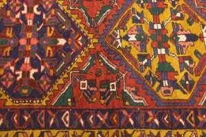 Vintage Red Tribal 4X5 Meshkin Goravan Persian Rug