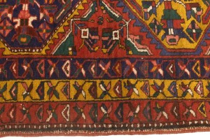Vintage Red Tribal 4X5 Meshkin Goravan Persian Rug