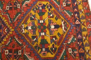 Vintage Red Tribal 4X5 Meshkin Goravan Persian Rug
