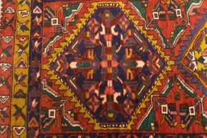 Vintage Red Tribal 4X5 Meshkin Goravan Persian Rug