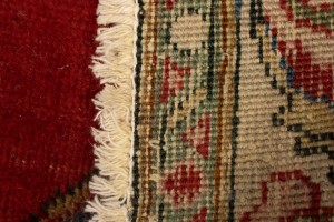 Semi Antique Floral Red 4'9X6'5 Tabriz Persian Rug