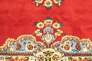 Vintage Floral Classic Red 10X13 Tabriz Persian Rug