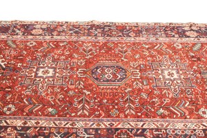 Vintage Red Tribal 5'4X12'7 Karajeh Persian Runner Rug