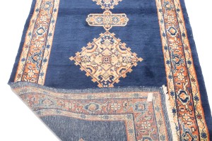 Vintage Floral 3'7X13'6 Mahal Persian Runner Rug