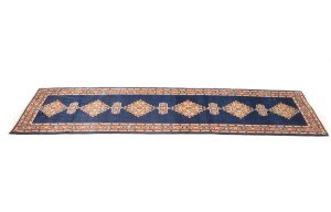 Vintage Floral 3'7X13'6 Mahal Persian Runner Rug