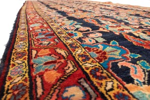 Vintage Floral 4X13 Mahal Persian Runner Rug