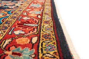 Vintage Floral 4X13 Mahal Persian Runner Rug