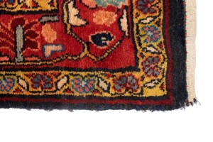 Vintage Floral 4X13 Mahal Persian Runner Rug