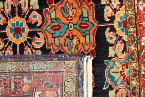 Vintage Floral 4X13 Mahal Persian Runner Rug