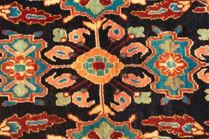 Vintage Floral 4X13 Mahal Persian Runner Rug