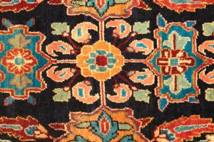 Vintage Floral 4X13 Mahal Persian Runner Rug