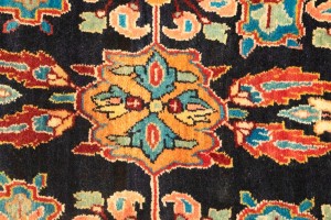 Vintage Floral 4X13 Mahal Persian Runner Rug