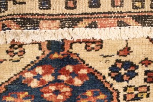 Vintage Rusty Red Tribal 4X14 Karajeh Persian Runner Rug