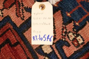 Vintage Rusty Red Tribal 4X14 Karajeh Persian Runner Rug
