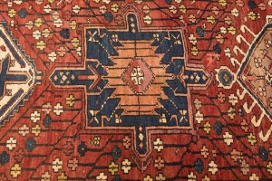 Vintage Rusty Red Tribal 4X14 Karajeh Persian Runner Rug