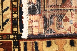 Semi Antique Pictorial Floral 10X12'5 Bakhtiari Persian Rug