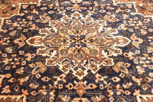 Vintage Brown Floral 10X12 Bakhtiari Persian Rug