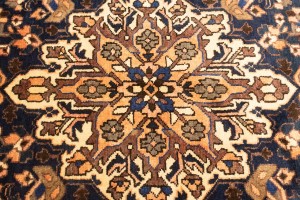 Vintage Brown Floral 10X12 Bakhtiari Persian Rug