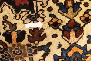 Vintage Rusty Red Floral 10'6X13 Bakhtiari Persian Rug