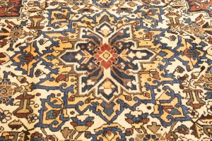 Vintage Rusty Red Floral 10'6X13 Bakhtiari Persian Rug