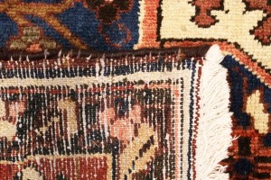 Vintage Rusty Brown Floral 11X13 Bakhtiari Persian Rug