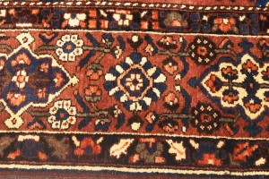 Vintage Rusty Brown Floral 11X13 Bakhtiari Persian Rug