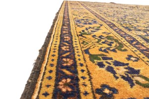 Semi Antique Purple Geometric 7'4X10'5 Ardabil Persian Rug