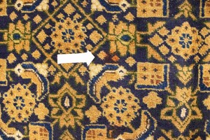 Semi Antique Purple Geometric 7'4X10'5 Ardabil Persian Rug