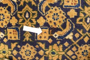 Semi Antique Purple Geometric 7'4X10'5 Ardabil Persian Rug