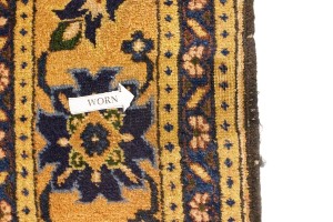 Semi Antique Purple Geometric 7'4X10'5 Ardabil Persian Rug
