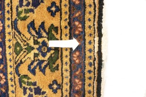 Semi Antique Purple Geometric 7'4X10'5 Ardabil Persian Rug