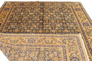 Semi Antique Purple Geometric 7'4X10'5 Ardabil Persian Rug
