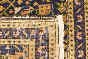 Semi Antique Purple Geometric 7'4X10'5 Ardabil Persian Rug