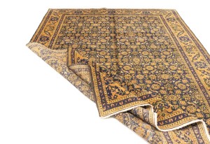 Semi Antique Purple Geometric 7'4X10'5 Ardabil Persian Rug