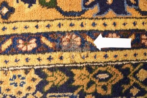 Semi Antique Purple Geometric 7'4X10'5 Ardabil Persian Rug