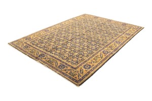 Semi Antique Purple Geometric 7'4X10'5 Ardabil Persian Rug