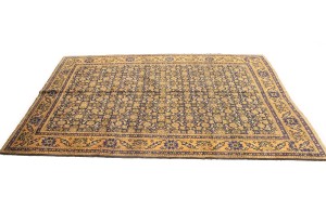 Semi Antique Purple Geometric 7'4X10'5 Ardabil Persian Rug
