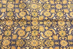 Semi Antique Purple Geometric 7'4X10'5 Ardabil Persian Rug