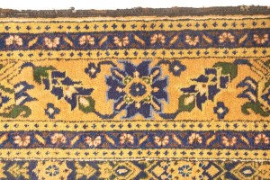 Semi Antique Purple Geometric 7'4X10'5 Ardabil Persian Rug