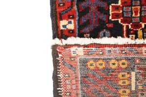 Vintage Red Tribal 5X13 Karajeh Persian Runner Rug
