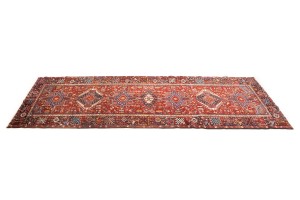 Vintage Red Tribal 5X13 Karajeh Persian Runner Rug