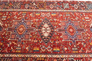 Vintage Red Tribal 5X13 Karajeh Persian Runner Rug