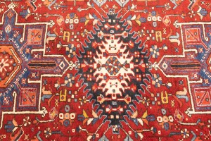 Vintage Red Tribal 5X13 Karajeh Persian Runner Rug