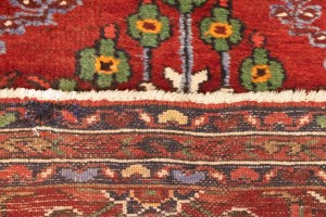 Vintage Red Tribal 3'7X9'5 Lilian Persian Runner Rug