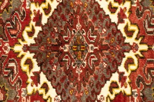 Vintage Red Geometric 11X15 Heriz Persian Rug